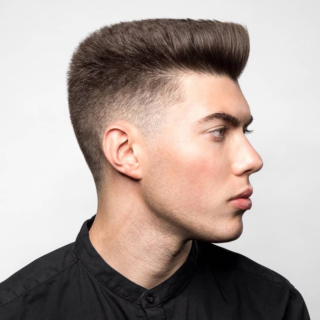 Retro flat top for white guys