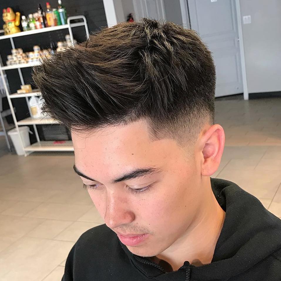 Spiky Asian Hair