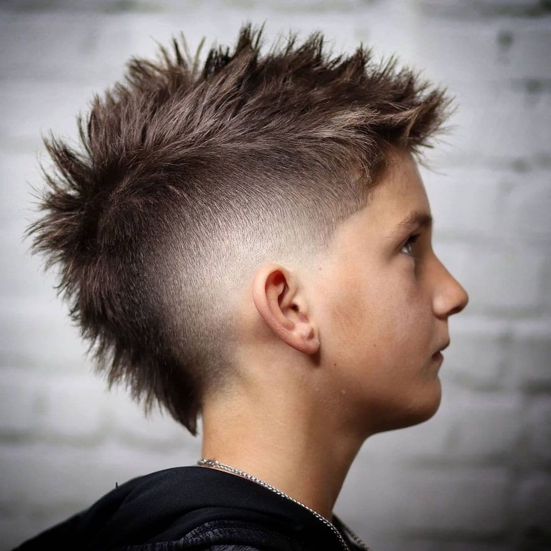 Mohawk Little Boy Mullet Haircuts - Junes Wave