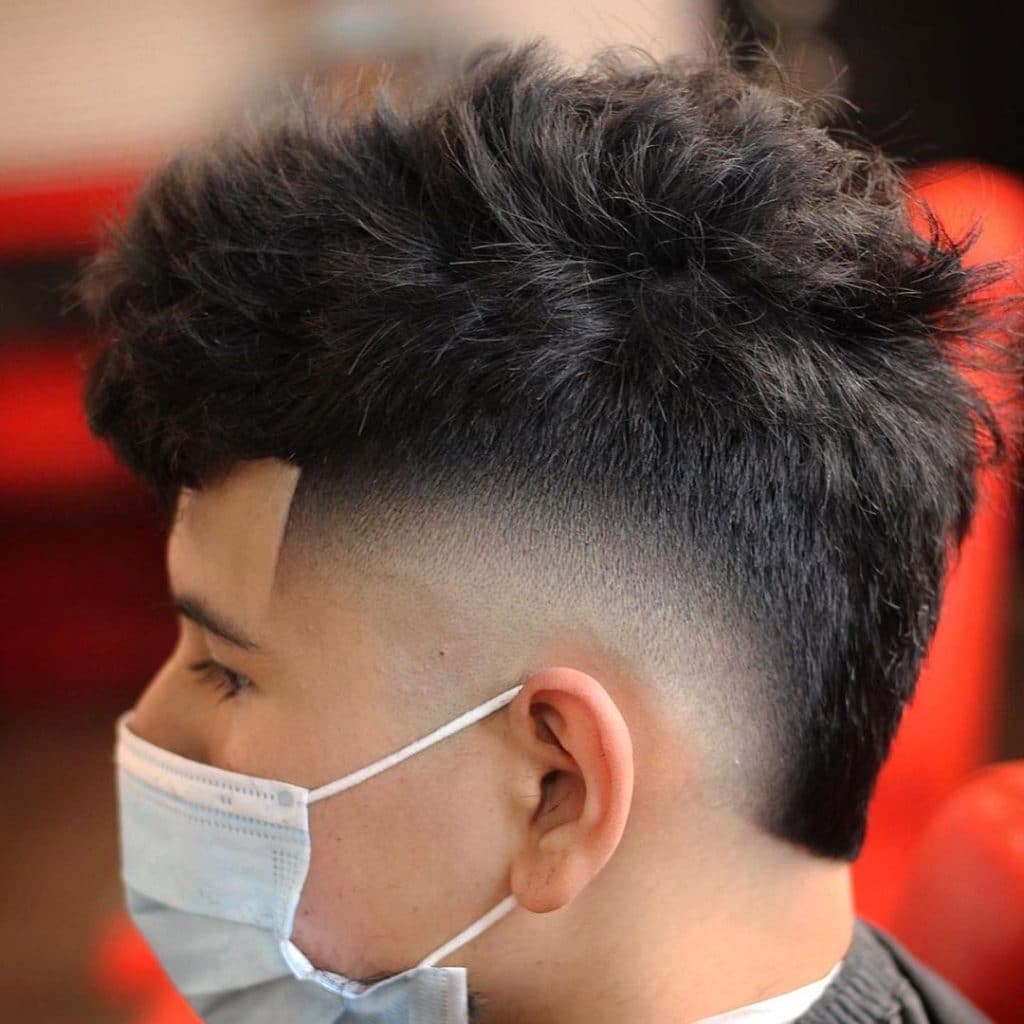 Crop fade mohawk haircut