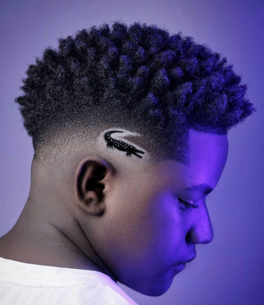 Fade haircut for Black men