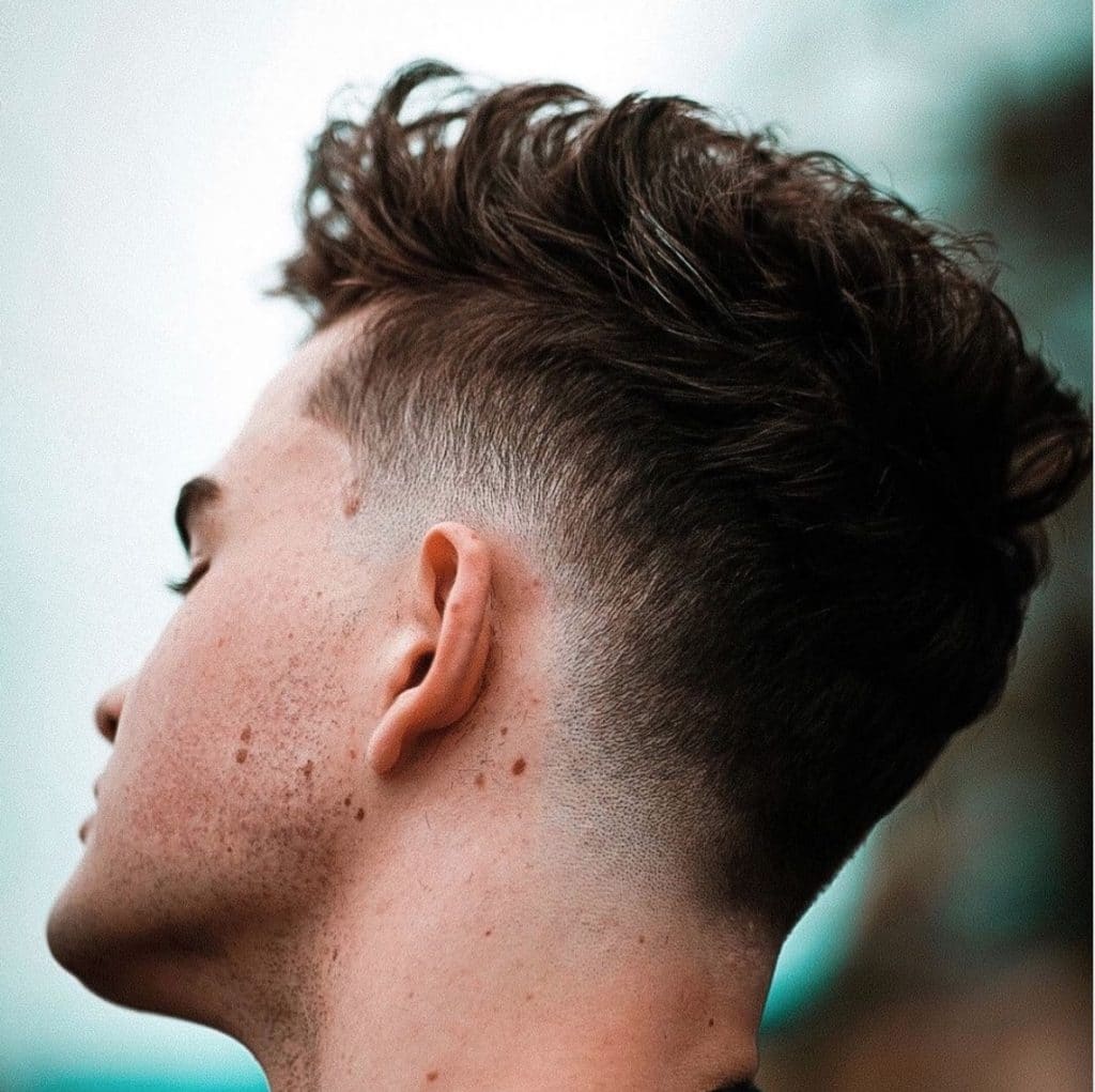 Low drop fade haircut