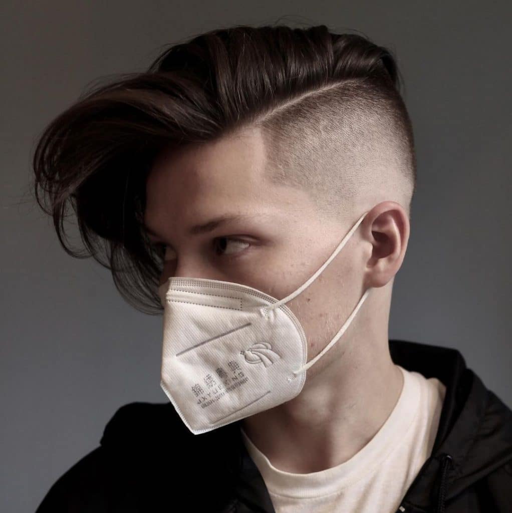 Cool undercut fade thick hair