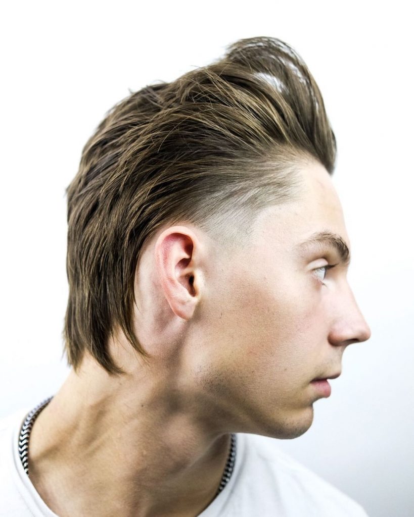 Image of Shag haircut with low fade