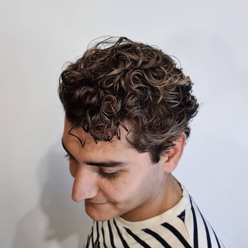 Curly Hair Highlights For Men