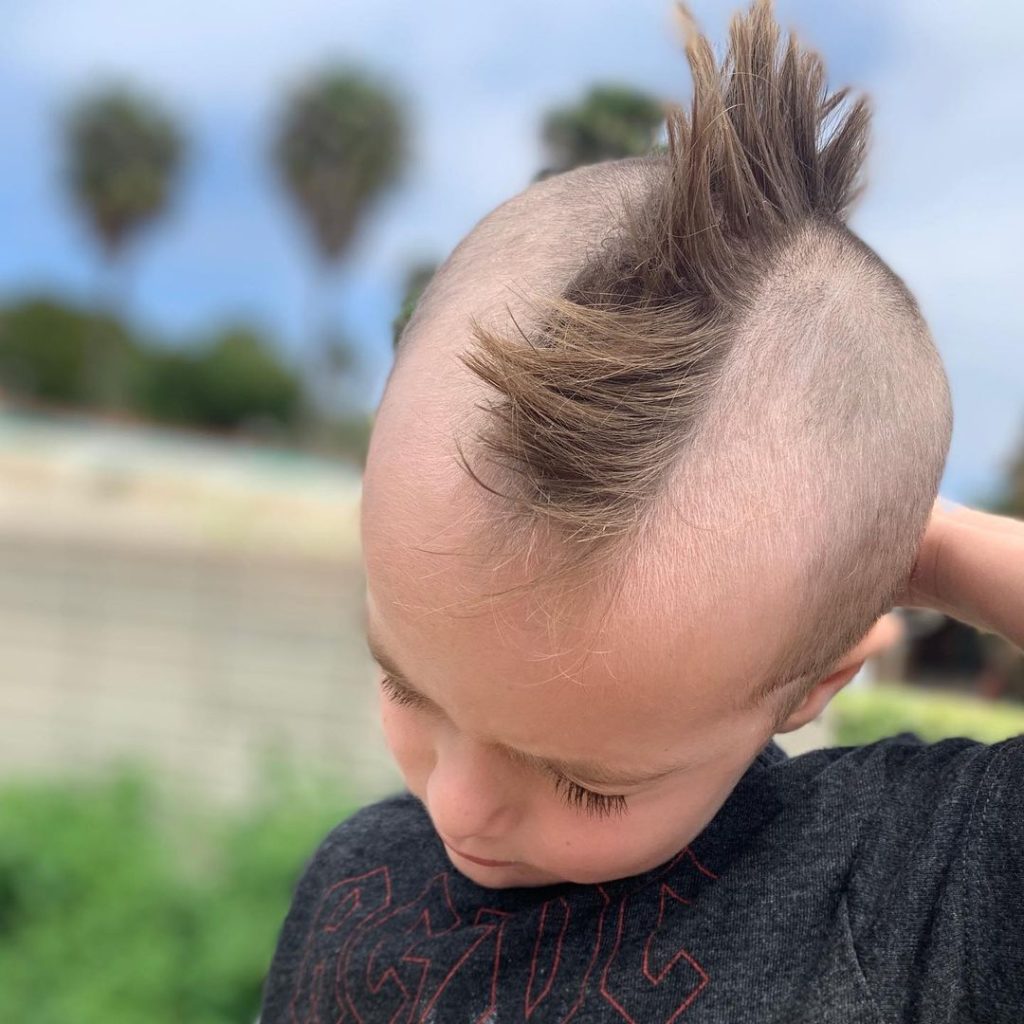 Image of Mohawk 3 year old boy haircut
