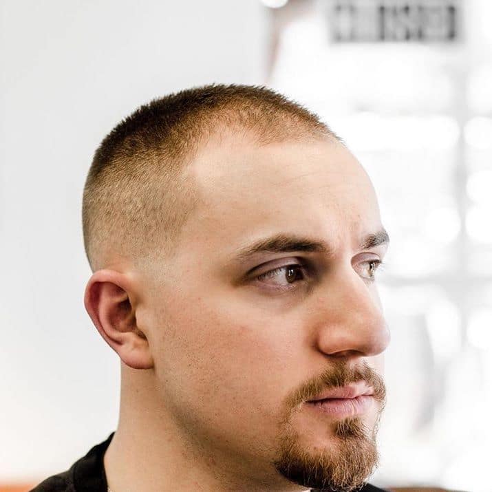 Buzz cut fade for thinning hair