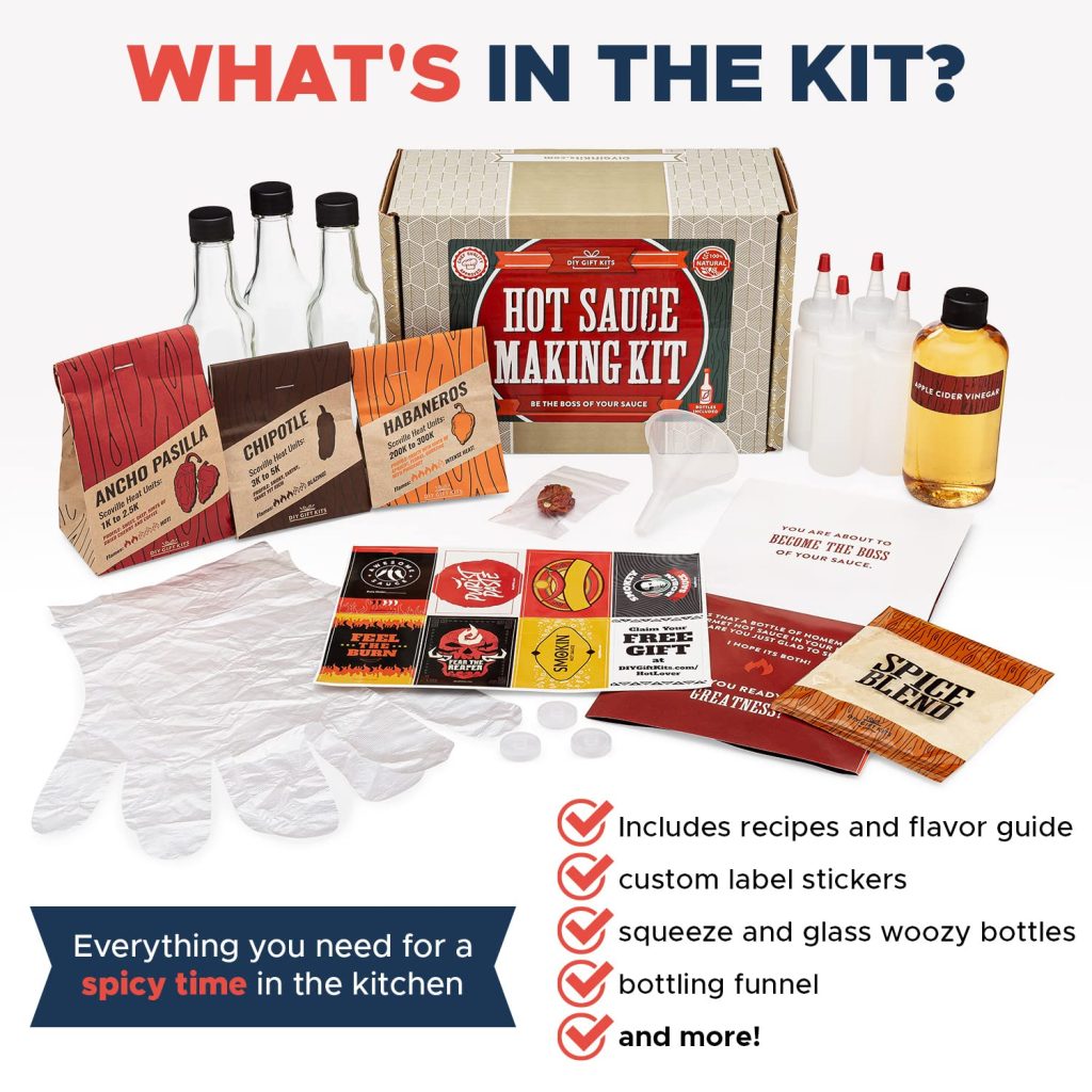 Gift ideas for cooks DIY hot sauce kit