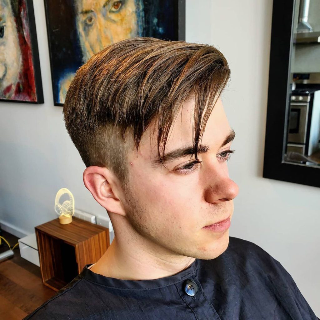 Short sides, long top for young men