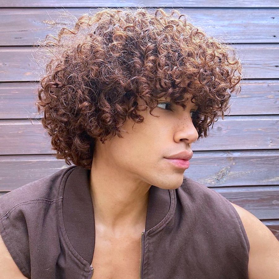 Curly hair for Black men