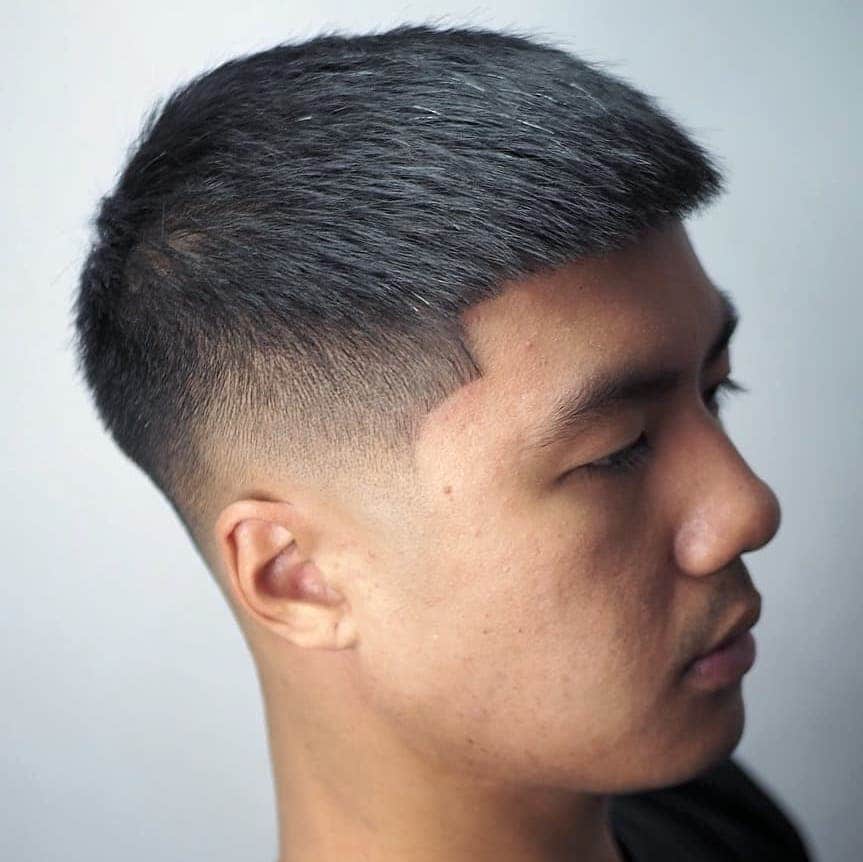 Fade haircut for thick hair Asian men