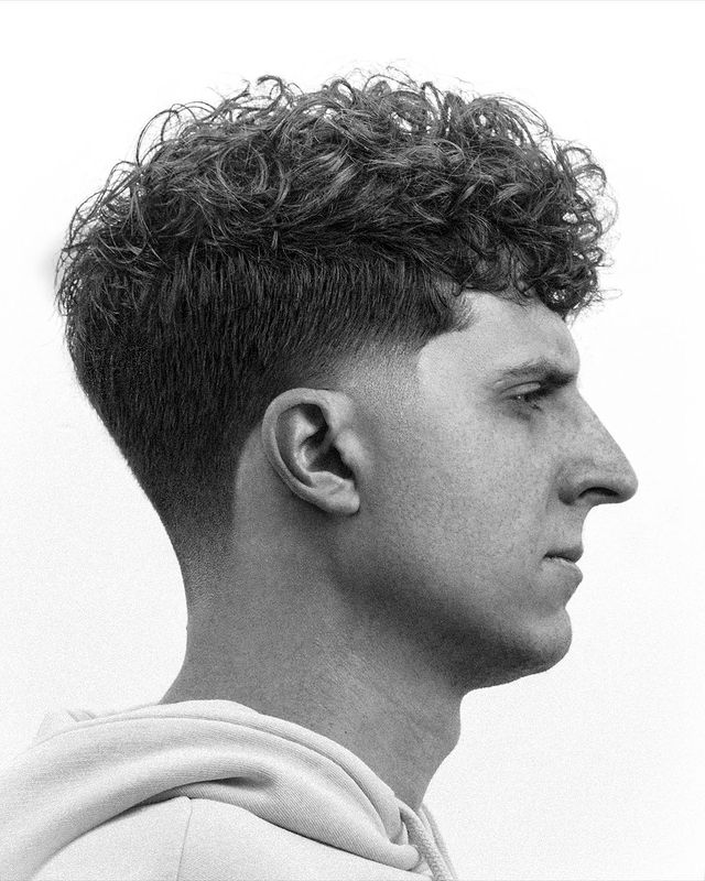 Taper fade haircuts for curly hair